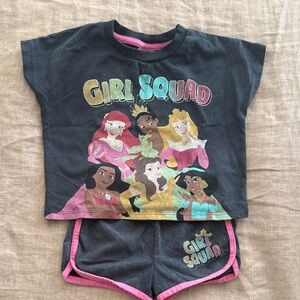 DISNEY Girl Squad Graphic Tee and Shorts Set